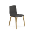 Aava Outdoor Dining Chair with Wood Legs