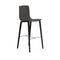 Aava Outdoor Bar and Counter Stool with Wood Base  option PG00015 Black / L06 Black