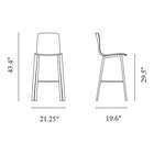 Aava Outdoor Bar and Counter Stool with Wood Base