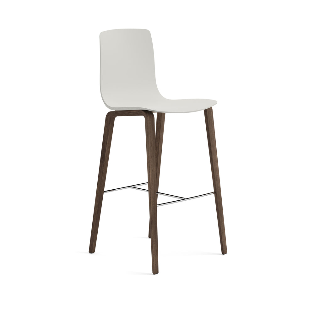 Aava Outdoor Bar and Counter Stool with Wood Base