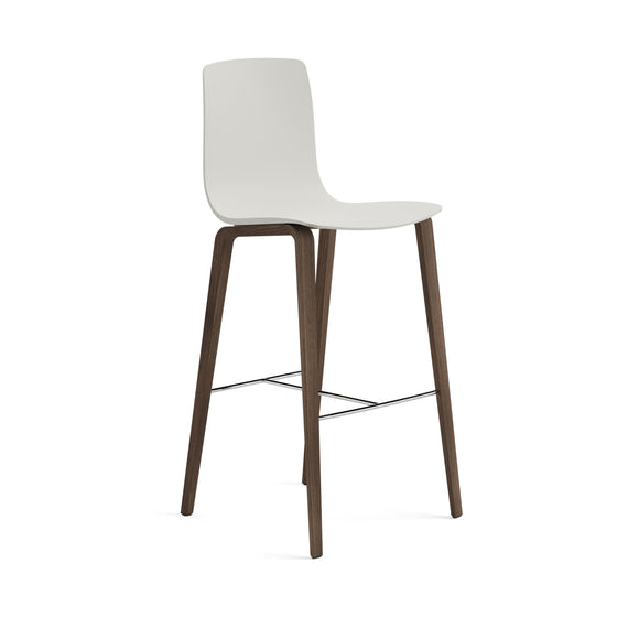 Aava Outdoor Bar and Counter Stool with Wood Base