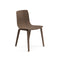 Aava Outdoor Wood Dining Chair with Wood Legs  option L0028 Walnut / L28 Walnut