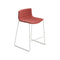 Catifa 46 Fully Upholstered Bar and Counter Stool with Sled Base  option CV00644 Canvas 2 / V12 White
