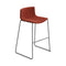 Catifa 46 Fully Upholstered Bar and Counter Stool with Sled Base  option RX00566 Remix 3 / V39 Black