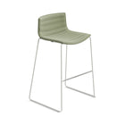 Catifa 46 Fully Upholstered Bar and Counter Stool with Sled Base