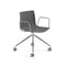 Catifa 46 Office Armchair  option LU1 Shiny Aluminum / PO00112 Anthracite