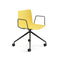 Catifa 46 Office Armchair  option V39 Black Lacquered / PO00115 Yellow