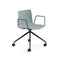 Catifa 46 Office Armchair  option V39 Black Lacquered / PO00117 Petrol