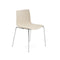 Catifa 46 Outdoor Wood Dining Chair  option L0020 Bleached Oak / CRO Chrome Finish Steel