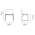 Catifa Carta Dining Chair with Sled Base