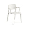 Juno Outdoor Dining Armchair with 4 Legs  option PT00011 Snow White