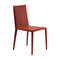 Norma Dining Chair  option Red Hard Leather CT00034