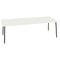 Onemm Rectangular Dining Table  option V24 Matt White / L0006 Black