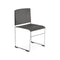Stacy Dining Chair with Sled Base  option PS00002 Black / CRO Chrome Finish Steel