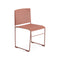 Stacy Dining Chair with Sled Base  option PS00004 Rust / V63 Rust