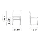 Stacy Dining Chair with Sled Base