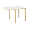 Aalto Foldable Dining Table  option IKI White HPL / IKI White HPL
