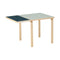 Aalto Foldable Dining Table  option Vapour Linoleum / Smokey Blue Linoleum