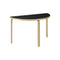 Aalto Half-Round Dining Table  option Black Linoleum