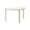 Aalto Half-Round Dining Table  option IKI White HPL