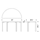 Aalto Half-Round Dining Table