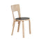 Chair 66  option Natural Lacquered/Black Linoleum