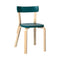 Chair 69  option Natural Lacquered/Petrol Lacquered