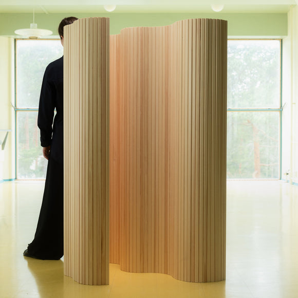 Artek リプロダクト 100 SCREEN ウッドカーブパーテーション 木 Artek リプロダクト 100 SCREEN ウッドカーブパーテーション 木の通販