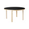 Aalto Round Dining Table  option Black Linoleum