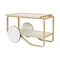 Tea Trolley 901  option Natural Lacquered Birch/White