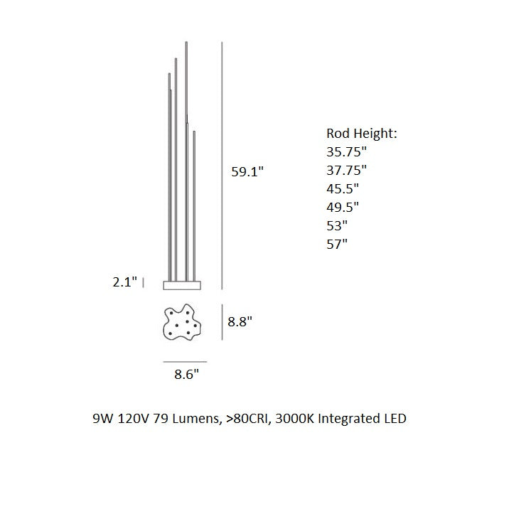 Reeds LED Floor lamp