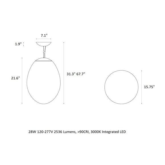 Stellar Nebula LED Pendant Light