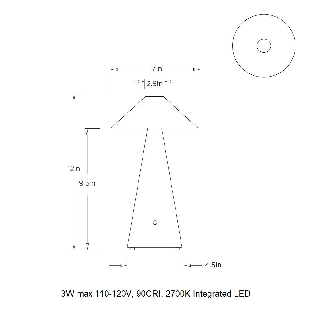 Chanell Portable LED Table Lamp