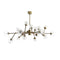 Dallas Chandelier  option Medium: 58 in width / Vintage Brass