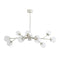 Dallas Chandelier  option Small: 48 in width / Polished Nickel