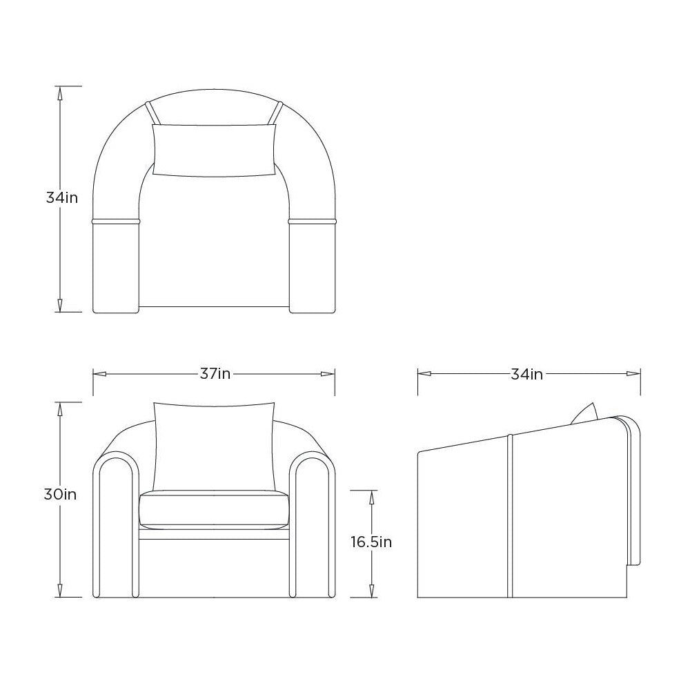 Julien Open Arm Outdoor Lounge Chair