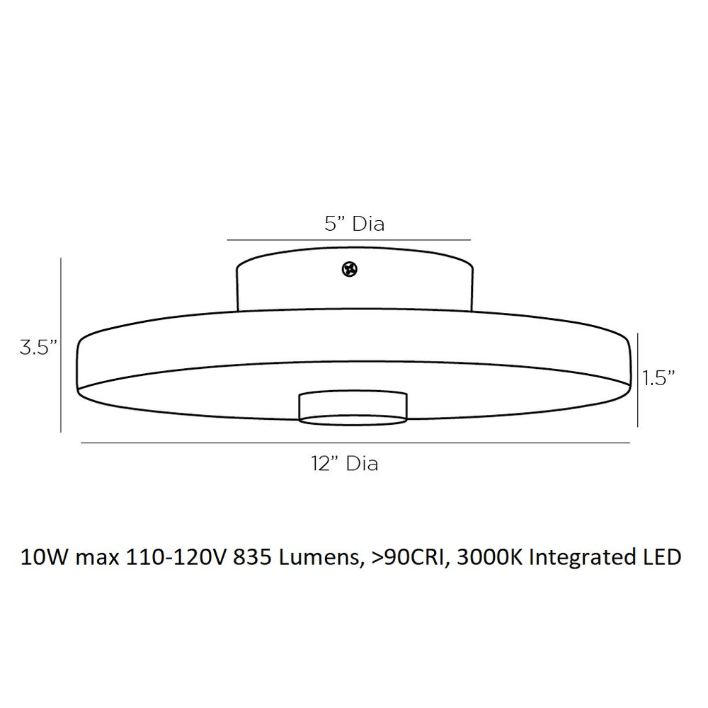 Moers LED Flush Mount