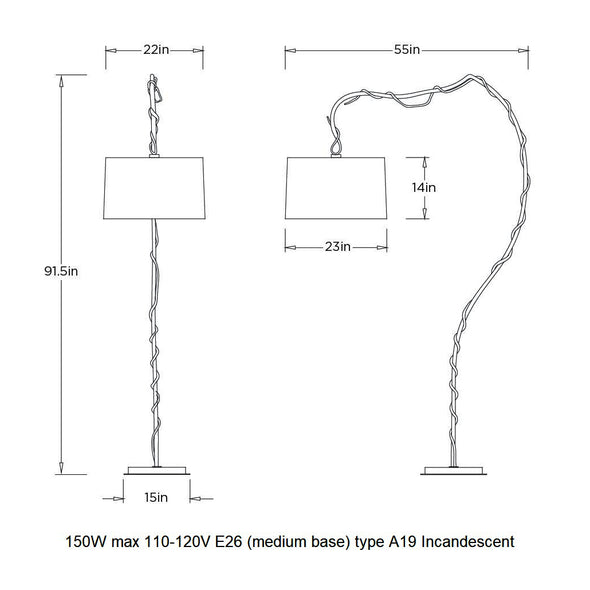 Muscadine Floor Lamp