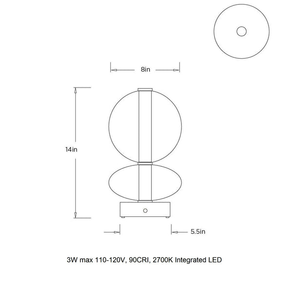 Raphael Portable LED Table Lamp
