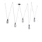Melt Chandelier  option English Bronze Iron / Smoke