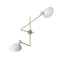 VV Cinquanta Twin Wall Sconce  option White / Brass