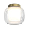 Aquina Semi Flush Mount  option Matte Brushed Brass