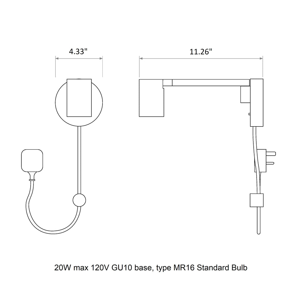 Ascoli Swing Plug-In Wall Sconce