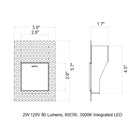 Borgo Trimless LED Wall Sconce