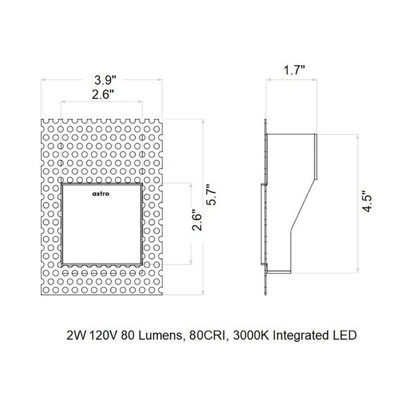Borgo Trimless LED Wall Sconce