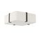Elba Square Flush Mount  option White