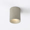 Kos Round Outdoor LED Flush Mount  option Matte Concrete
