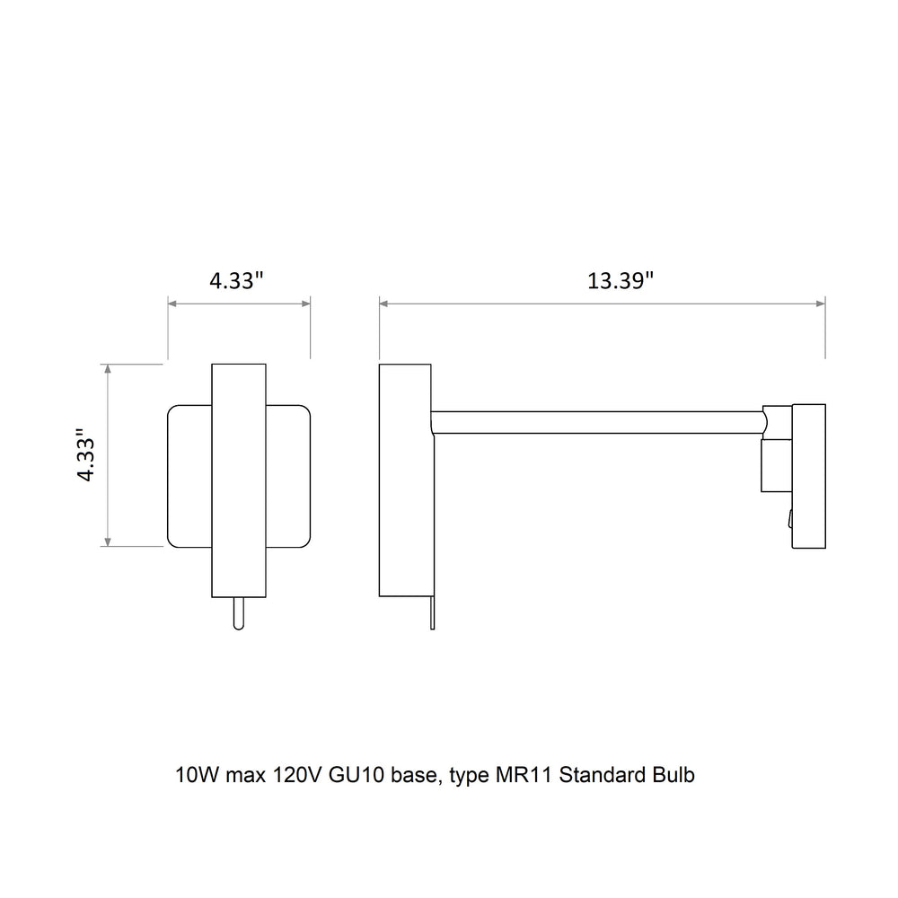 Leda Swing Arm Wall Sconce