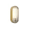 Montreal Oval Outdoor Wall Sconce  option Brushed Brass