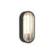 Montreal Oval Outdoor Wall Sconce  option Textured Black